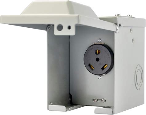 outdoor rv electrical box|rv electrical outlet box.